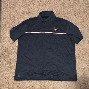 NFL Black Polo Shirt with Red and White Accents